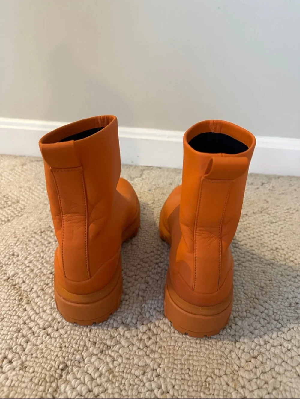 rag & bone orange chunky-sole ankle boots - Picture 3 of 3